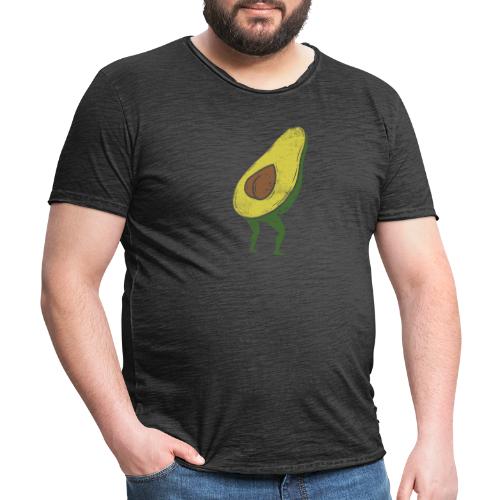 Lustige Avocado Po Frucht - Vegan Guacamole - Männer Vintage T-Shirt