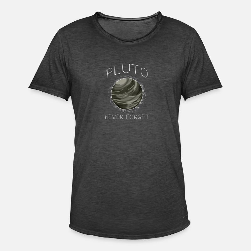 Pluto Planet Geschenk - Männer Vintage T-Shirt - Vintage Schwarz