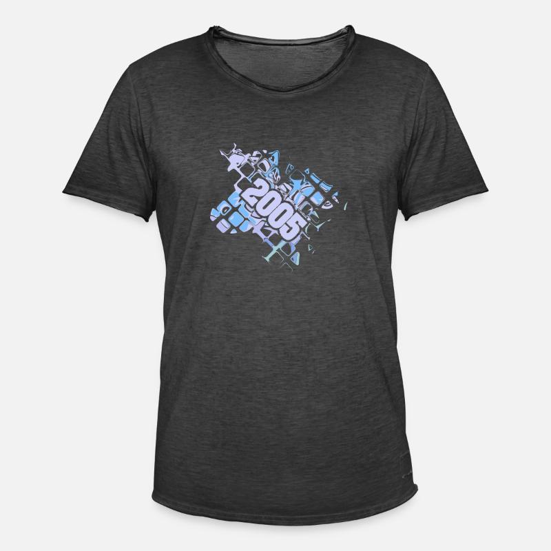 Computer 2005 - Männer Vintage T-Shirt - Vintage Schwarz