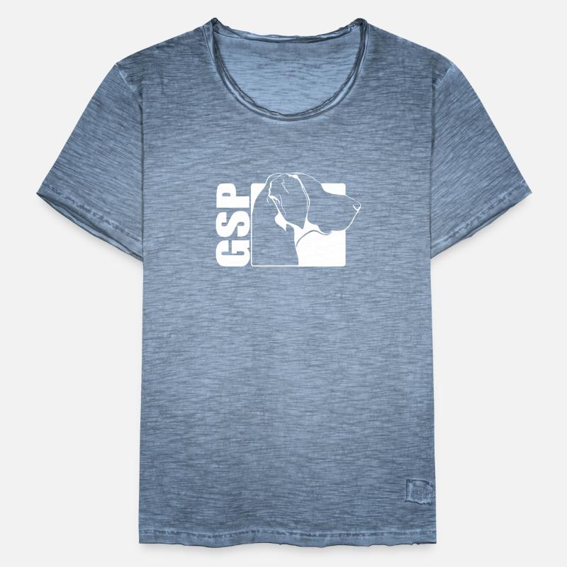 GSP German Shorthaired Pointer Profile Wilsigns Men's Vintage T-Shirt