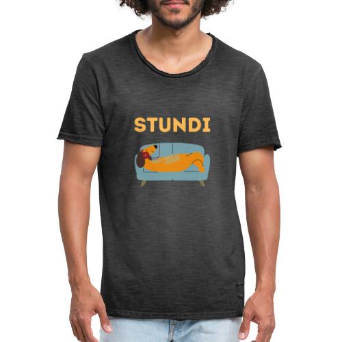 Stundi gelb - Männer Vintage T-Shirt