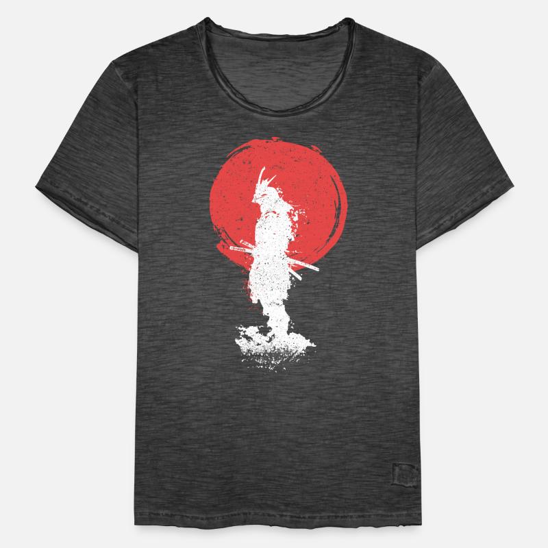 Samurai Design für Herren & Damen Geschenk Ronin Männer Vintage T-Shirt