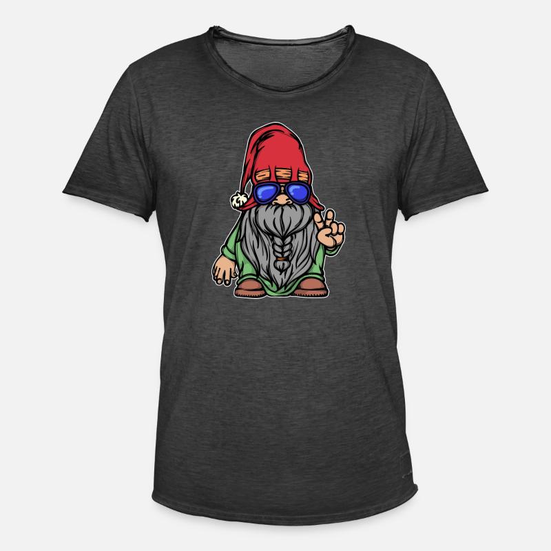 Bartfrisur Bart Bartwuchs Männlichkeit Bartträger - Männer Vintage T-Shirt - Vintage Schwarz