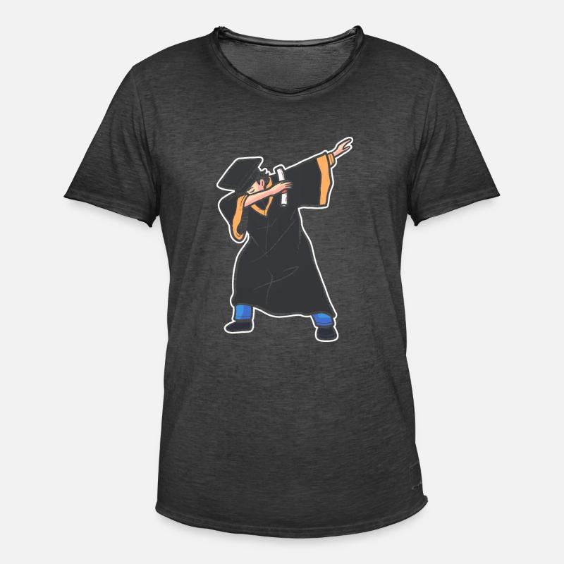 Master Studium Abschlussfeier - Männer Vintage T-Shirt - Vintage Schwarz
