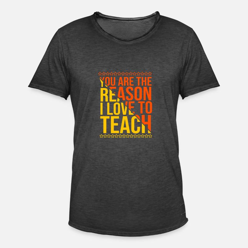 Lehrer der Mittelstufe - Männer Vintage T-Shirt - Vintage Schwarz