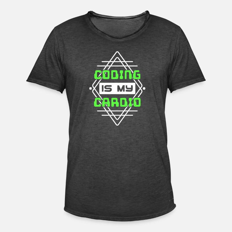 Developer Statement Code Skripting Webentwickler - Männer Vintage T-Shirt - Vintage Schwarz