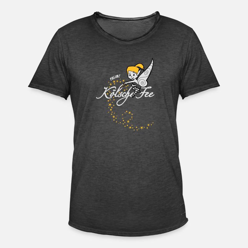 Kölsche Fee - Männer Vintage T-Shirt - Vintage Schwarz