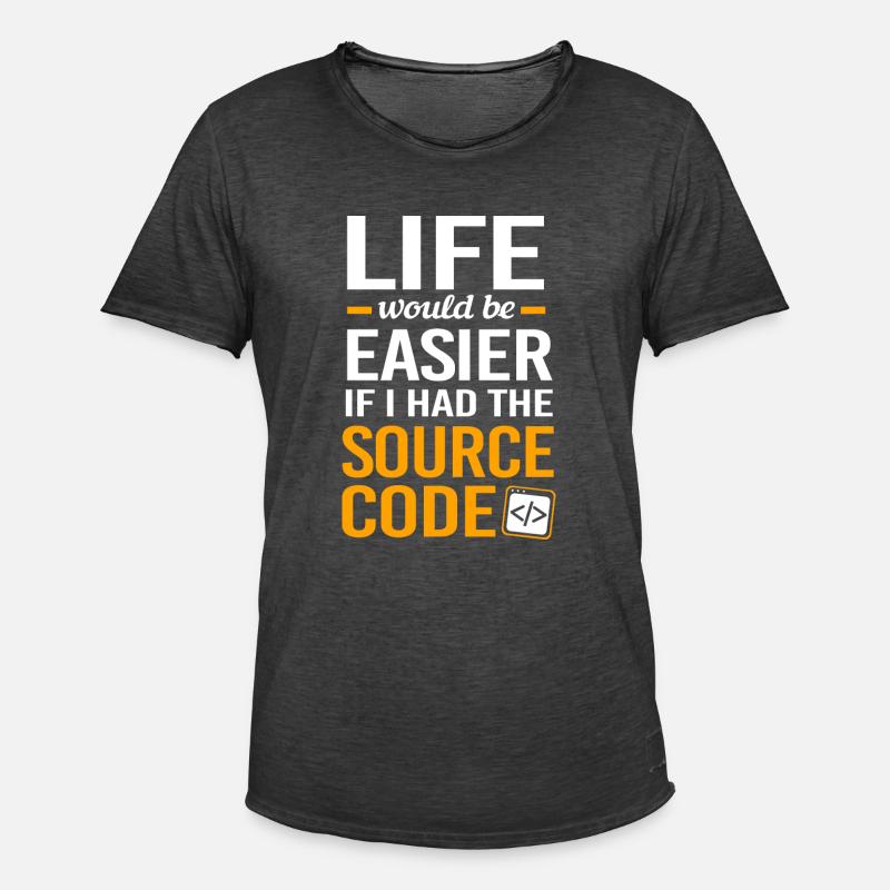 Cybersecurity Cyber Programmer Hacker - Men's Vintage T-Shirt - washed black