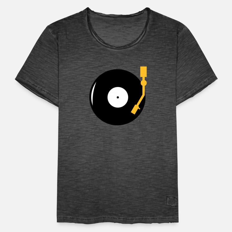 LP - DJ - Turntable T-shirt vintage Homme