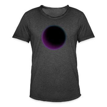 Colorful Blackhole Circle 2 - Men's Vintage T-Shirt - washed black - Front - Jose (178cm)