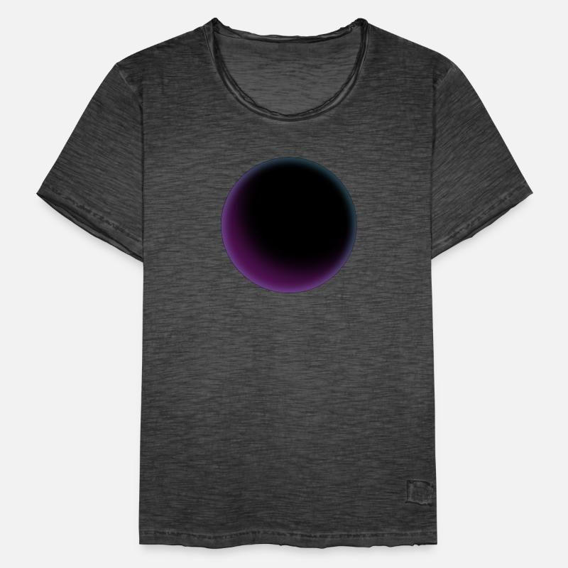 Colorful Blackhole Circle 2 Männer Vintage T-Shirt