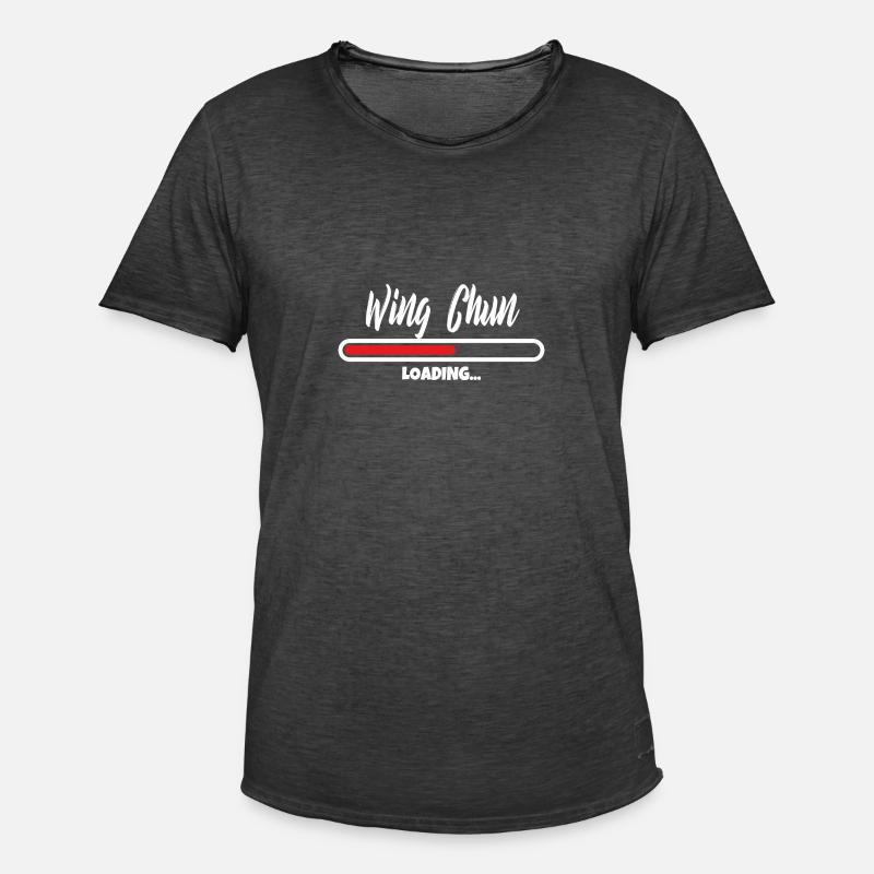 Wing Chun loading - Männer Vintage T-Shirt - Vintage Schwarz