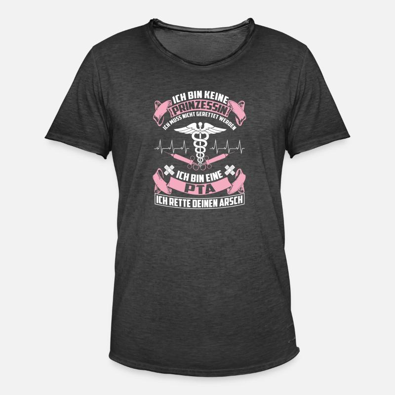 PTA - pharmaceutical technical assistant - Men's Vintage T-Shirt - washed black