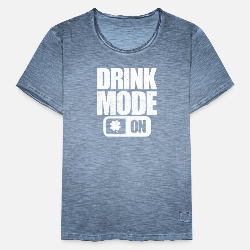 Mode boisson activé T-shirt vintage Homme