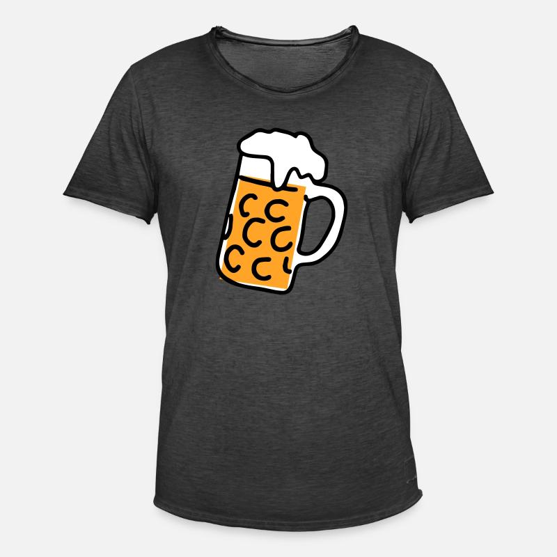 Mass Bier - Männer Vintage T-Shirt - Vintage Schwarz