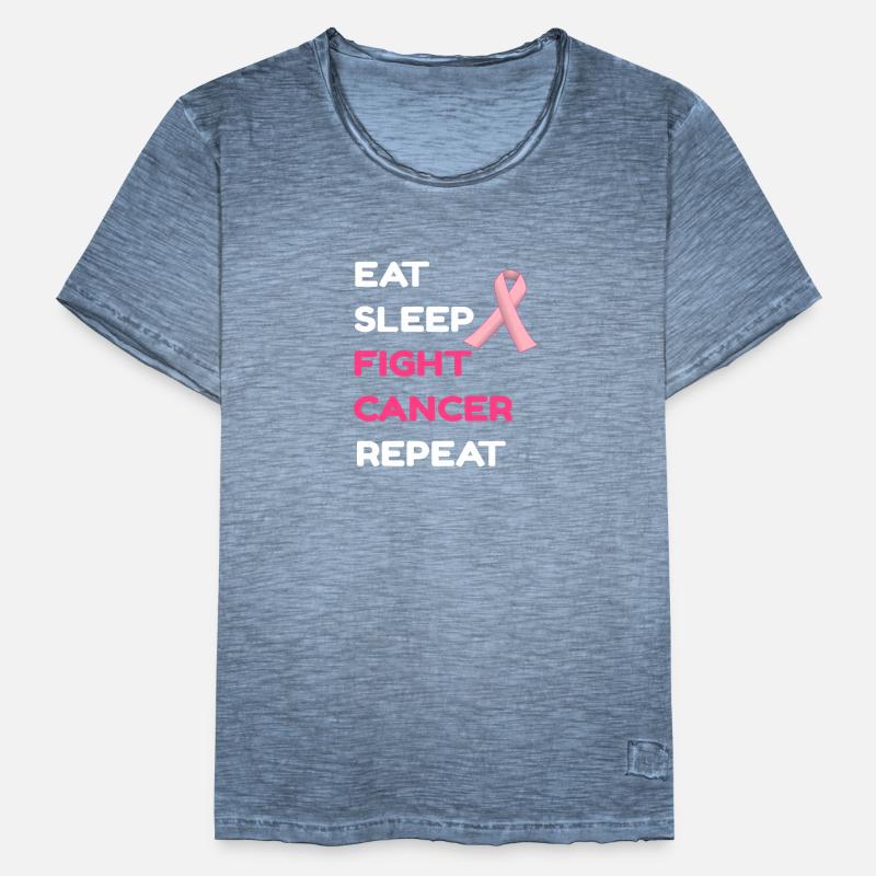 Cancer Loop Strijd tegen Kanker Gift Mannen Vintage T-shirt