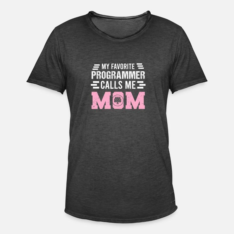 Programmierer Programmierung Informatik Computer - Männer Vintage T-Shirt - Vintage Schwarz
