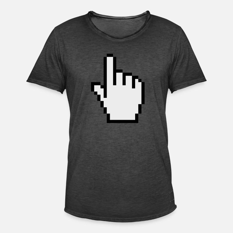 pointer / cursor - Männer Vintage T-Shirt - Vintage Schwarz
