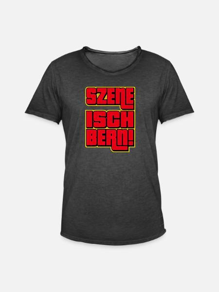 Szene Isch Bern - Männer Vintage T-Shirt - Vintage Schwarz