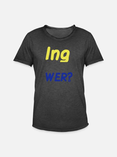 Ingwer - Männer Vintage T-Shirt - Vintage Schwarz