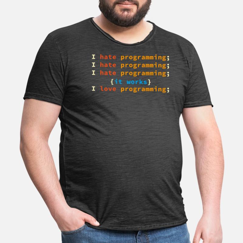 Programmer Developer Computer Scientist Geek Men's Vintage T-Shirt