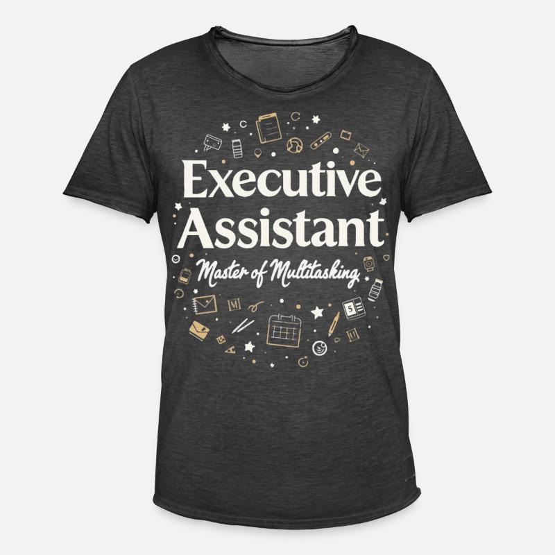 Assistent der Geschäftsführung Multitasking Expert - Männer Vintage T-Shirt - Vintage Schwarz