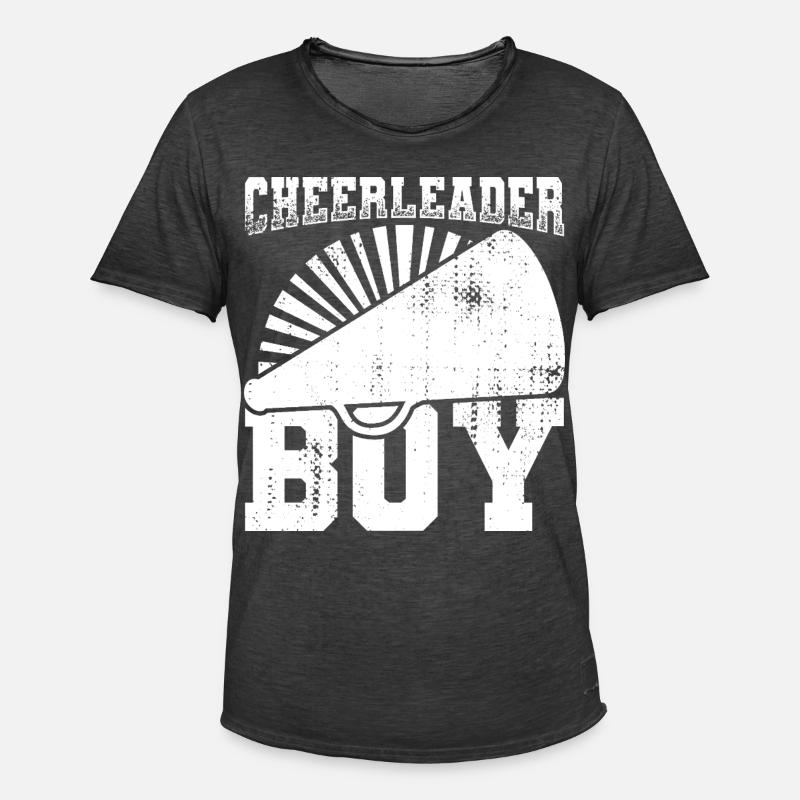 Cheerleader Boy - Männer Vintage T-Shirt - Vintage Schwarz