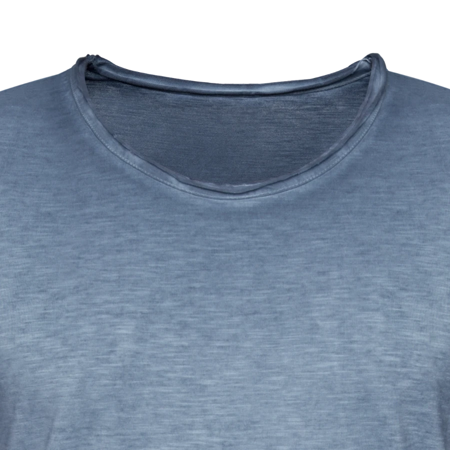 Palermo badge on a men's vintage t-shirt, vintage denim, neck label