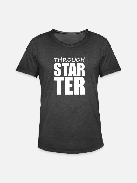 Denglisch - Spruch - lustig - Männer Vintage T-Shirt - Vintage Schwarz