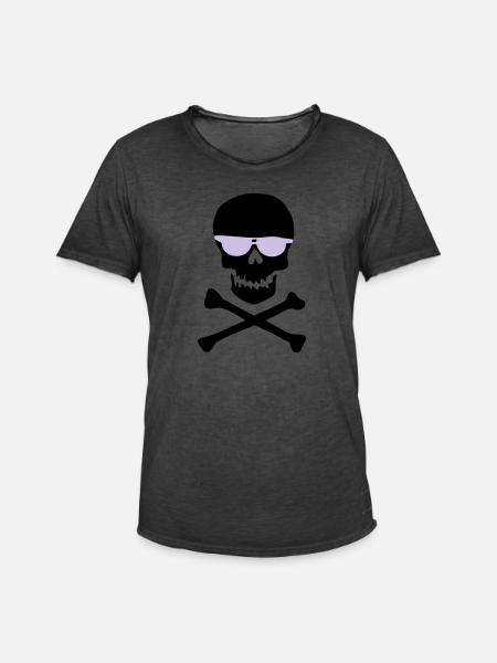 Piratl_mit_brille - T-shirt vintage Homme - noir vintage