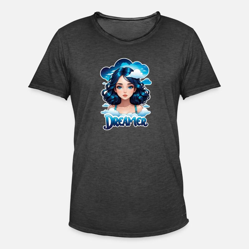 Träumer - Träumer - Träumer - Traum - Träumerei - Männer Vintage T-Shirt - Vintage Schwarz