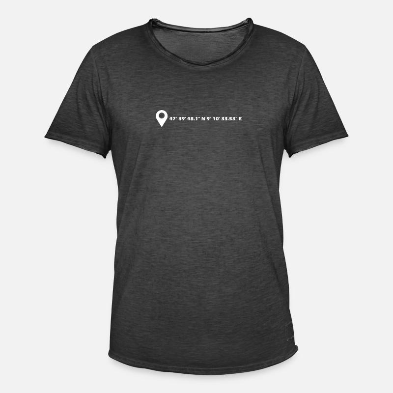 Constance coordinates - Men's Vintage T-Shirt - washed black