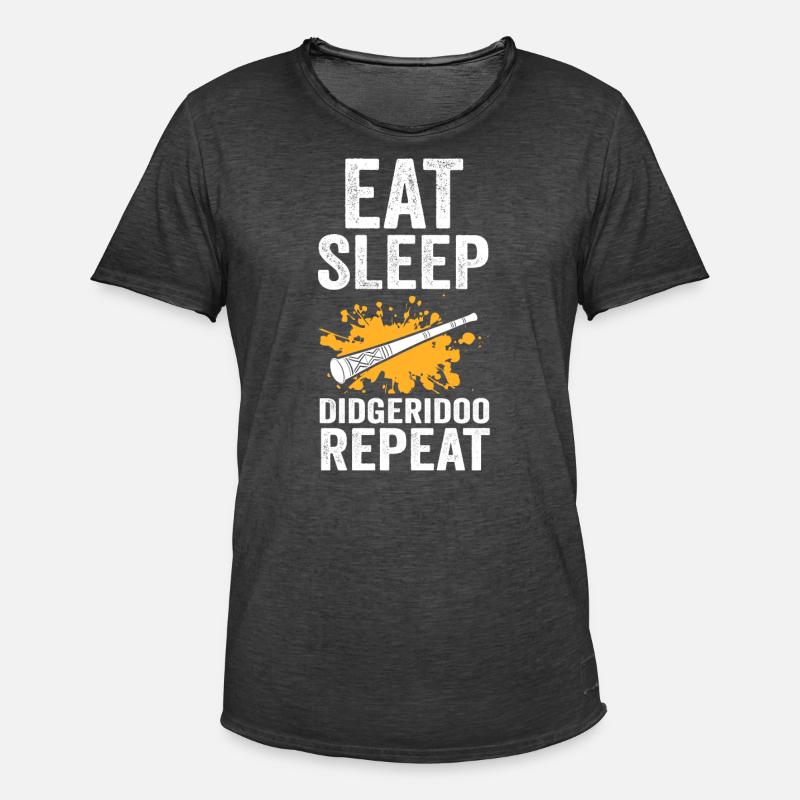 Didgeridoo Musik Didgeridoos Geschenk - Männer Vintage T-Shirt - Vintage Schwarz