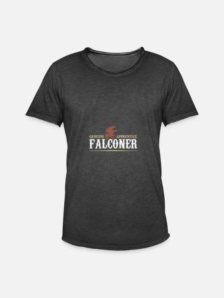 falconry quote pub hunting - Men's Vintage T-Shirt - washed black