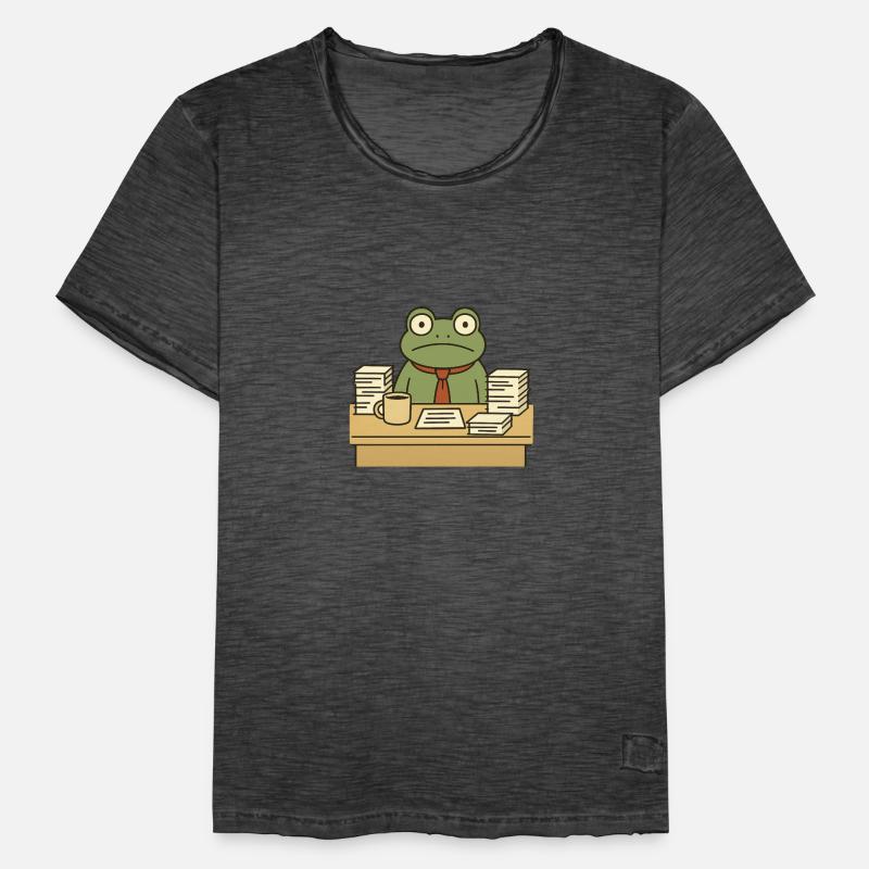 Grenouille d’affaires T-shirt vintage Homme