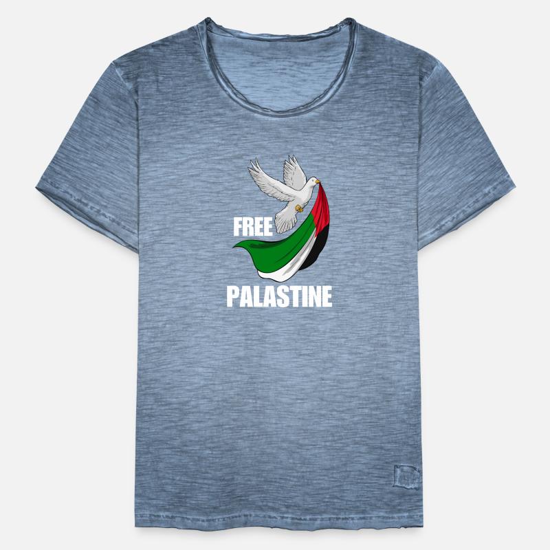 Free Palestine Design – Statement for Peace Men's Vintage T-Shirt