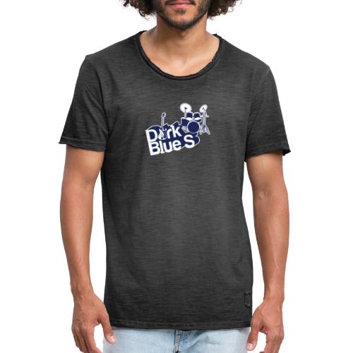 Dark Blue S logo - Men's Vintage T-Shirt
