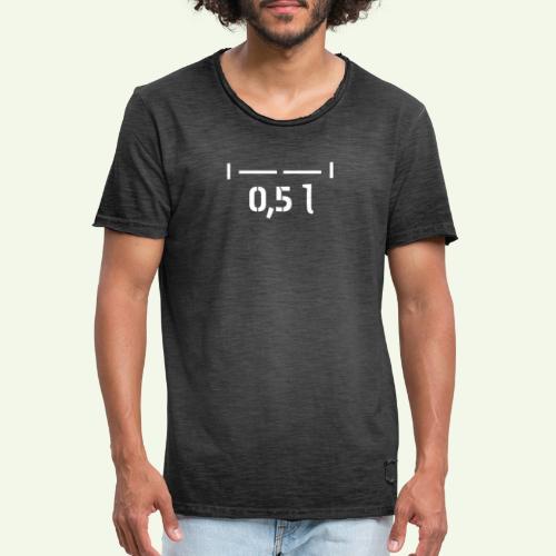 0,5 Liter Eichmarke - Pfälzer Maß - Männer Vintage T-Shirt