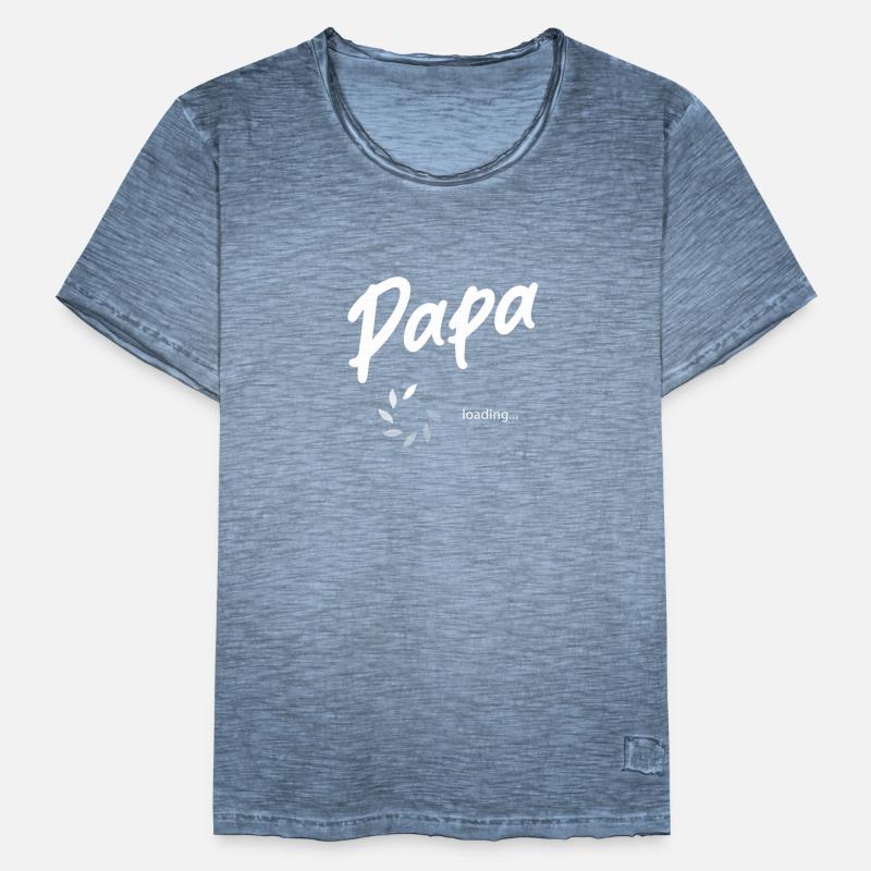 Papa loading Männer Vintage T-Shirt