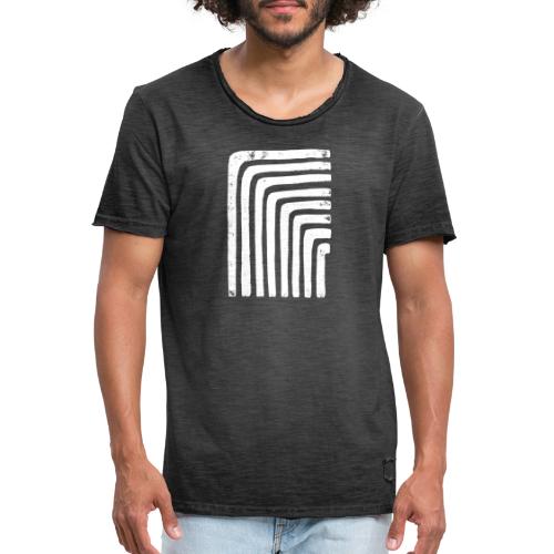 Stripes | Linien - Männer Vintage T-Shirt