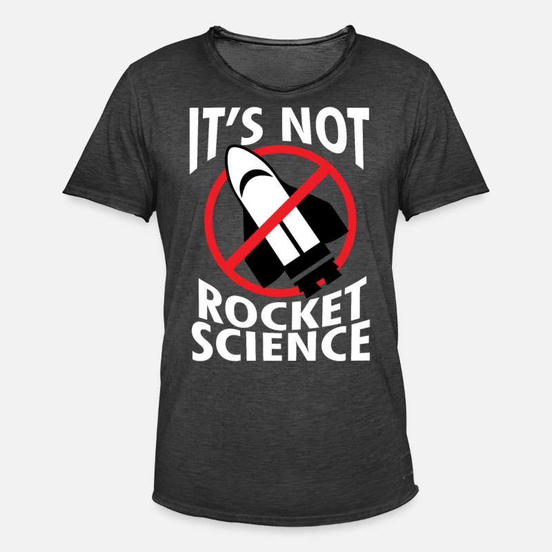 Rocket - Science - Rocket science - Gift - Men's Vintage T-Shirt - washed black
