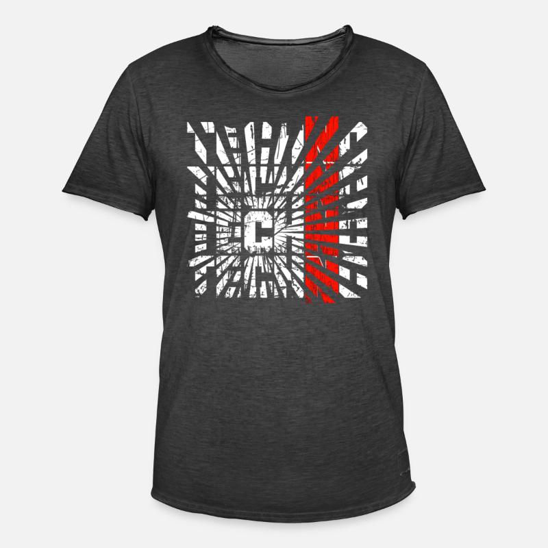 TECHNO TECHNO TECHNO - Männer Vintage T-Shirt - Vintage Schwarz