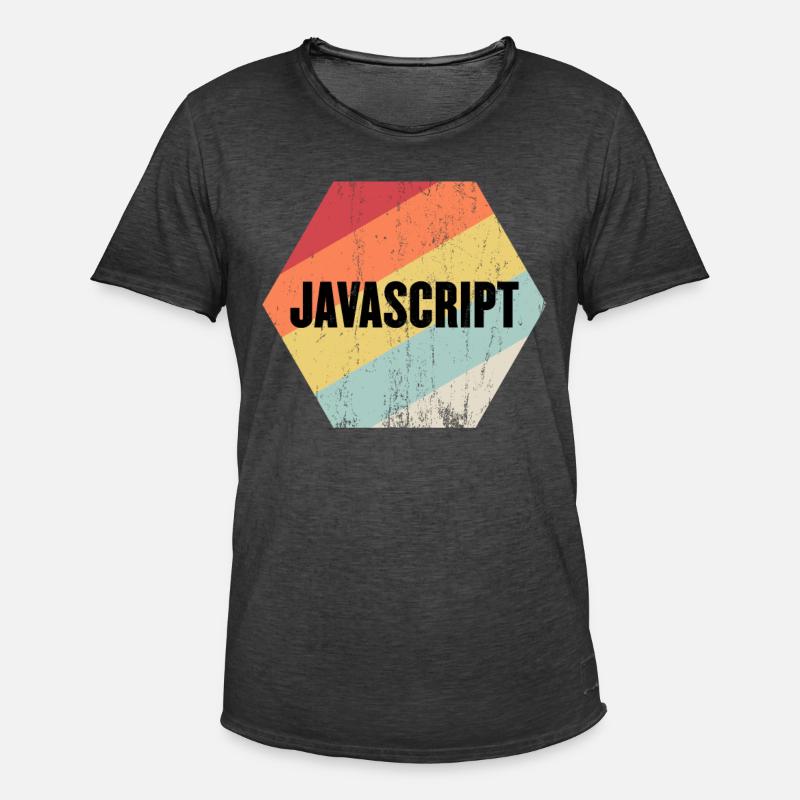 Javascript - Men's Vintage T-Shirt - washed black