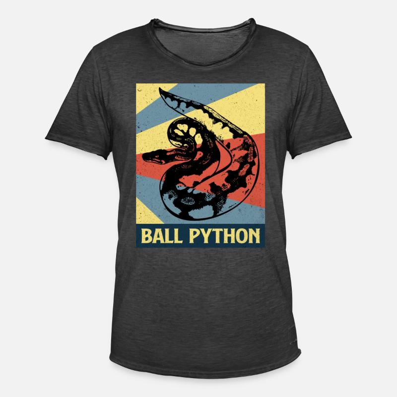 Python - Men's Vintage T-Shirt - washed black
