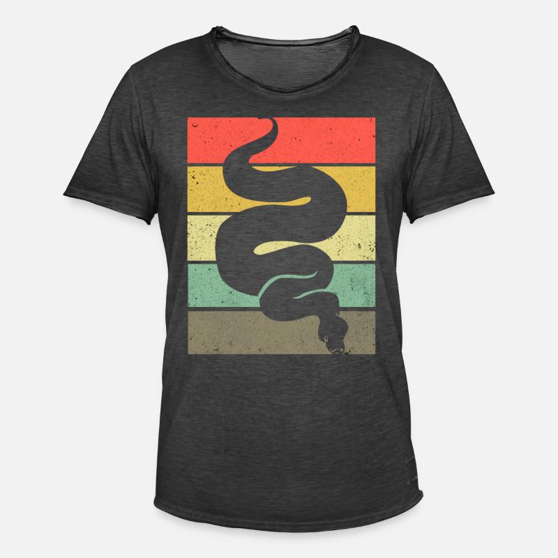 Python - Men's Vintage T-Shirt - washed black