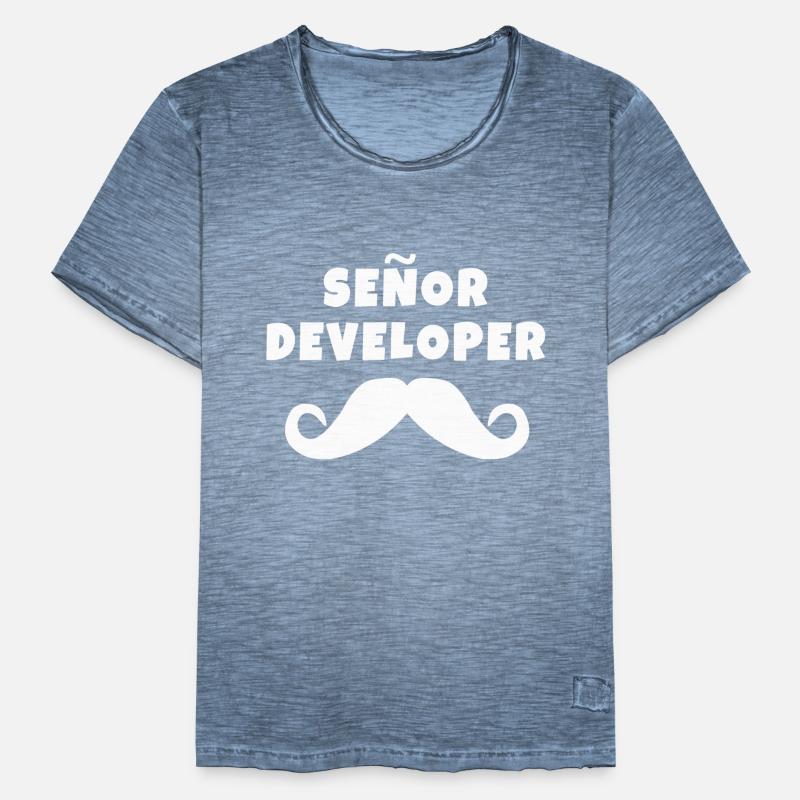 Senor Developer Coder T-Shirt Männer Vintage T-Shirt