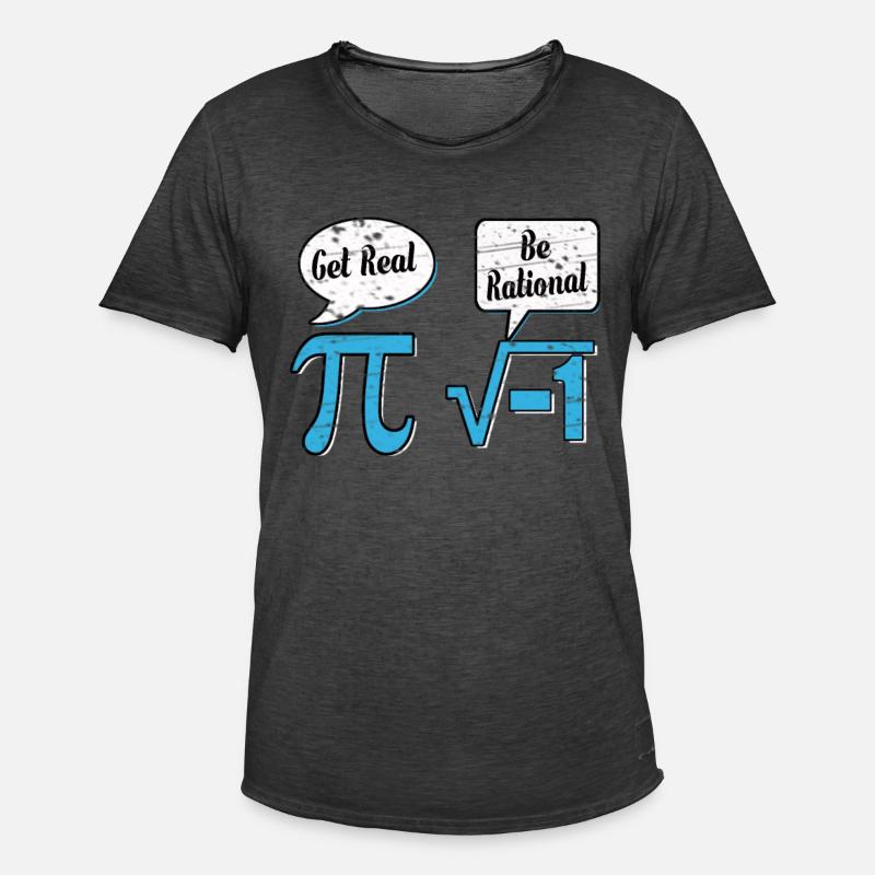 Math math mathematician experiment gift - Men's Vintage T-Shirt - washed black