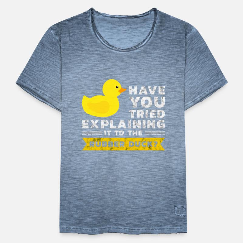 Programmierer Gummiente Debug Männer Vintage T-Shirt