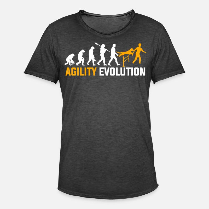 Agility Evolution - Men's Vintage T-Shirt - washed black