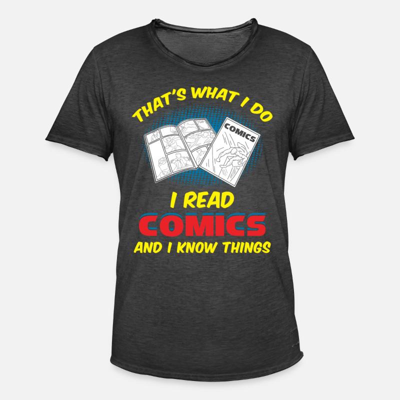 comics Comicstyle Geschenke - Männer Vintage T-Shirt - Vintage Schwarz